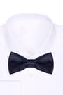 Navy Blue Satin Adjustable Bowtie for Baby and Kids