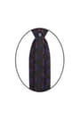 Elephant Patterned Black Zippered Boy's Tie