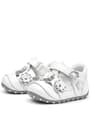 Nino Genuine Leather Silver White Anatomic Shoes Summer First Step