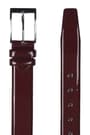 Bordo Rugan 3,5 cm Metal Tokalı Erkek Kemer