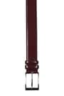 Bordo Rugan 3,5 cm Metal Tokalı Erkek Kemer