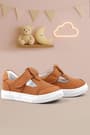 Rakerplus Bheem Genuine Leather Orange Banded Baby Girl Sneaker Sandals R625-TU.21