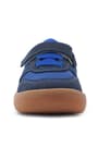 Rakerplus Bob Hakiki Deri Lacivert Mavi Barefoot Cırtlı Lastikli Bebek Sneaker Ayakkabı R840-LMA.25