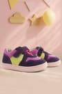 Rakerplus Bob Hakiki Deri Mor Pembe Barefoot Cırtlı Lastikli Bebek Sneaker Ayakkabı R840-MOPSA.25