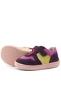 Rakerplus Bob Hakiki Deri Mor Pembe Barefoot Cırtlı Lastikli Bebek Sneaker Ayakkabı R840-MOPSA.25