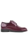 Rakerplus Claret Red Pattent Leather Lace up Oxford Kids Okul Shoes 3020-BORR-B.26