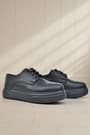 Rakerplus Derby Genuine Leather Black Matte High-Sole Children's Classic Shoes 3024-SC-B-DERİ.31
