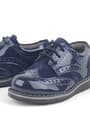 Rakerplus Hidra Classic Patent Leather High Based Navy Blue Baby Shoes