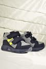 Rakerplus Genuine Leather Gray Black Baby Sports Boots Shoes