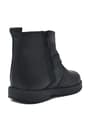 Rakerplus Zippered Genuine Leather Furry Chiron Baby Boy Booties