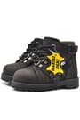 Rakerplus Griffon Brown Genuine Leather Furred Baby Boots