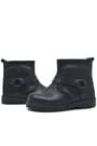Rakerplus Zippered Genuine Leather Furry Chiron Baby Boy Booties