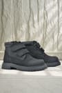 Rakerplus Genuine Leather Black Nubuck Velcro Boys' Boots