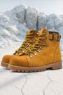 Rakerplus Griffon Genuine Leather Yellow Children's Zippered And Fury Boots