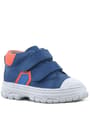 Rakerplus Tails Genuine Leaher Navy Blue Kids Sport Boots