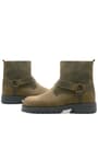 Rakerplus Chiron Genuine Leather Zipper Furry Sand Color Kids Boots