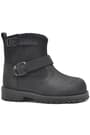 Rakerplus Black Genuine Leather Zipper Kids Boots's Boots