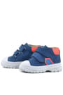 Rakerplus Tails Genuine Leaher Navy Blue Kids Sport Boots