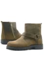Rakerplus Chiron Genuine Leather Zipper Furry Sand Color Kids Boots