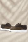 Rakerplus Genuine Leather Brown Elastic Boy Casual Shoes