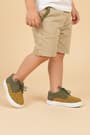 Rakerplus Genuine Leather Mustard Yellow Khaki Lace-Up Boy's Casual Shoes