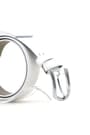 White Classic Metal Buckled Rougan Boys Belts
