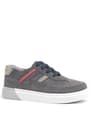 Rakerplus Gri Hakiki Deri Bağcıklı Erkek Çocuk Sneaker Ayakkabı 3801-GR-DERI.26