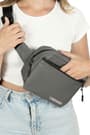 Rakerplus Gri Unisex Minimal 21x15x5 cm Bel ve Göğüs Çantası RC-0001-GR