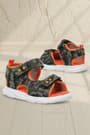 Rakerplus Khaki Camouflage Patterned Metal Detailed Velcro Baby Sandal Shoes 10357-HKDT.25