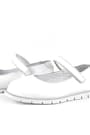 Rakerplus Genuine Leather White Girls Flat Shoes 90-B1-DERI.25