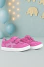 Rakerplus Genuine Leather Fushsia Pink Banded Kids Sport Shoes R654-FP.21