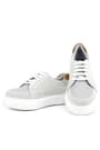 Rakerplus Genuine Leather Grey Laced Up Kids School Shoes 4507-GTAB.31