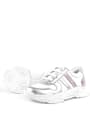 Rakerplus Hakiki Deri Gümüş Pembe Kalın Tabanlı Kız Çocuk Sneakers Ayakkabı 3730-GBP.26
