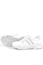 Rakerplus Genuine Leather White Thick Anatomic Sole Lace Up for Girls Sneakers 3730-BG.26