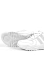 Rakerplus Genuine Leather White Thick Anatomic Sole Lace Up for Girls Sneakers 3730-BG.26