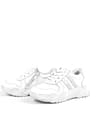 Rakerplus Genuine Leather White Thick Anatomic Sole Lace Up for Girls Sneakers 3730-BG.26