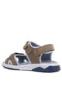Rakerplus Genuine Leather Sand Color Velcro Kids Sandals Shoes 14021-KUML.26