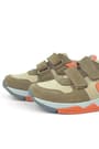 Rakerplus Genuine Leather Sand Color Color Kids Sneakers Sports Shoes 3880-KMT.26