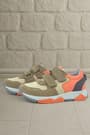 Rakerplus Genuine Leather Sand Color Color Kids Sneakers Sports Shoes 3880-KMT.26