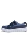 Rakerplus Genuine Leather Navy Blue White Velcro Kids Casual Sports School Shoes 4506-BLM.31