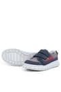 Rakerplus Genuine Leather Navy Blue Banded Kids Sport School Shoes 4506-LGRK.31