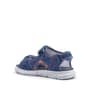 Rakerplus Genuine Leather Navy Blue Kids Velcro Sandals