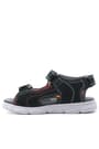 Rakerplus Genuine Leather Navy Blue Red Velcro Kids Sandals 10354-LKB.26