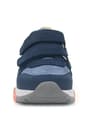 Rakerplus Genuine Leather Navy Blue Tan Color Kids Sneakers Sports Shoes 3880-LMTA.31