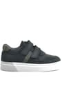 Rakerplus Hakiki Deri Siyah Cırtlı Erkek Çocuk Sneaker 3751-SNG.26