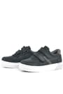 Rakerplus Hakiki Deri Siyah Cırtlı Erkek Çocuk Sneaker 3751-SNG.26