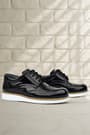 Rakerplus Hidra Genuine Leather Black Patent Leather Lace Up Boys Classic Shoes 3070-SR-B-B-DERİ.31