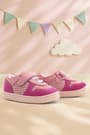Rakerplus Bob Genuine Leather Pink Barefoot Velcro Elastic Baby Sneakers
