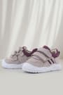 Rakerplus Schaggy Genuine Leather Light Beige Burgundy Baby Sneakers