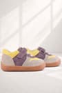 Rakerplus Bob Genuine Leather Mink Yellow Barefoot Velcro Elastic Baby Sneaker Shoes